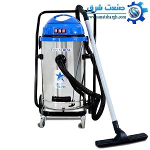 جاروبرقی صنعتی سه موتوره Cleanvac مدل WD-751 با قدرت مکش بالا