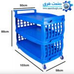 ترولی سه طبقه حمل غذا